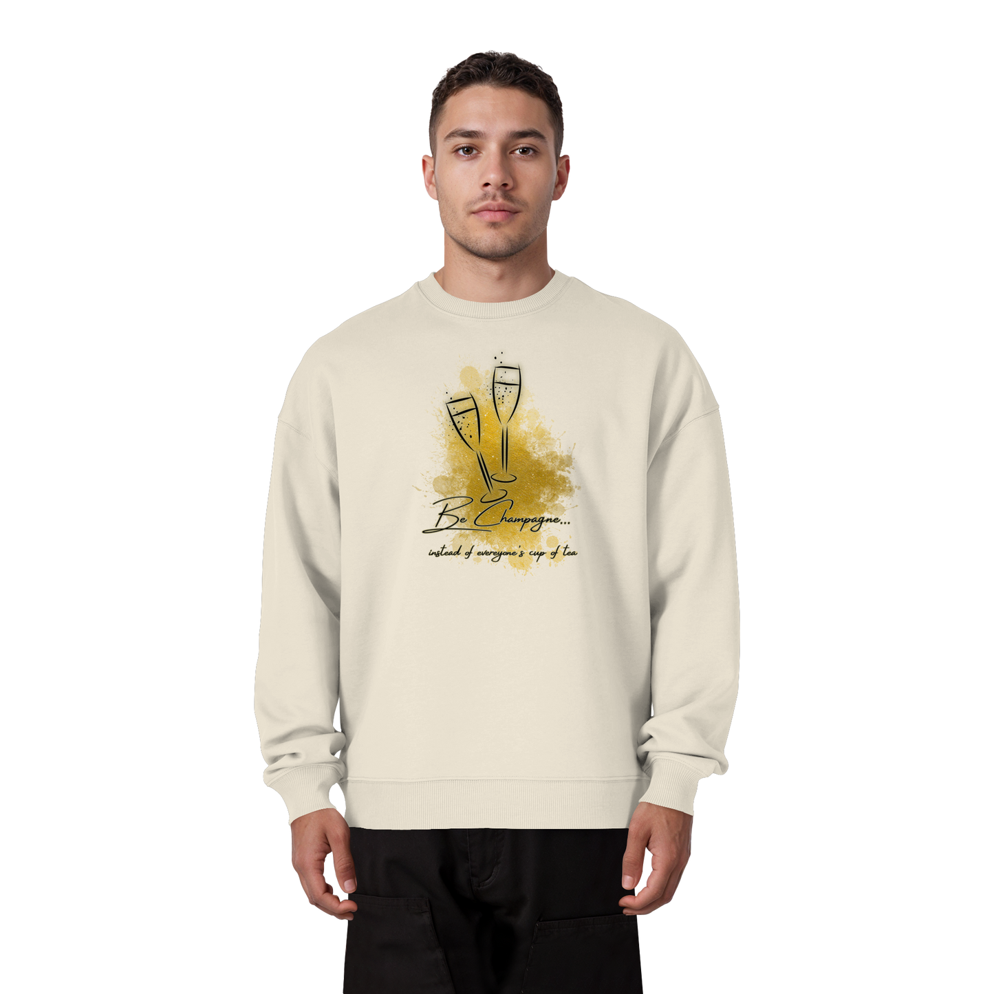 CHAMPAGNE! - Organic Oversize Sweatshirt