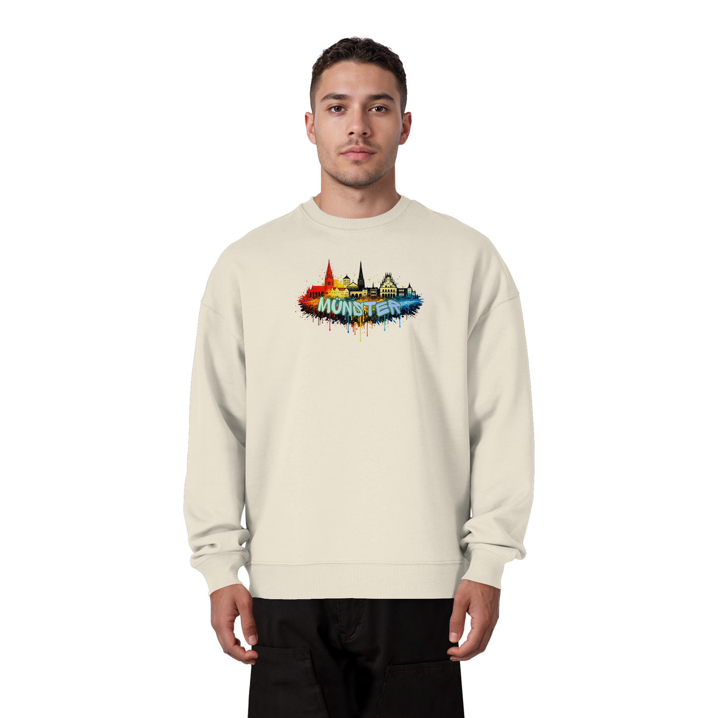 MÜNSTER SPRAY! - Organic Oversize Sweatshirt