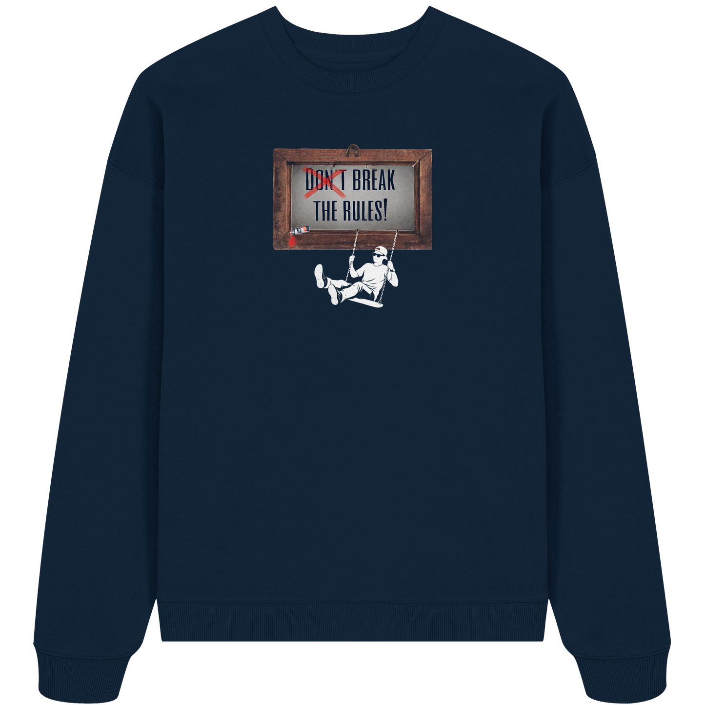 BREAKTHERULES! - Organic Oversized Sweatshirt