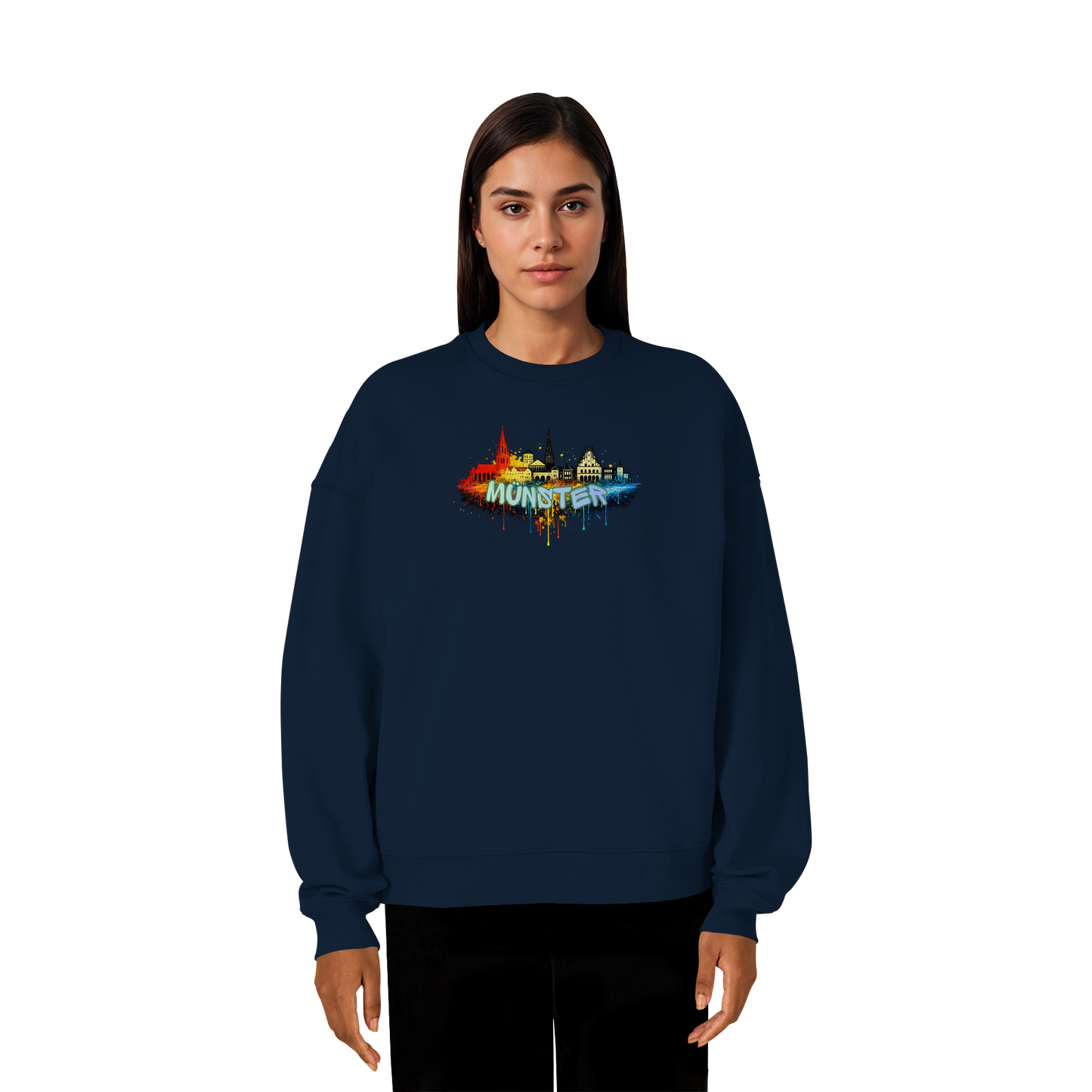 MÜNSTER SPRAY! - Organic Oversize Sweatshirt