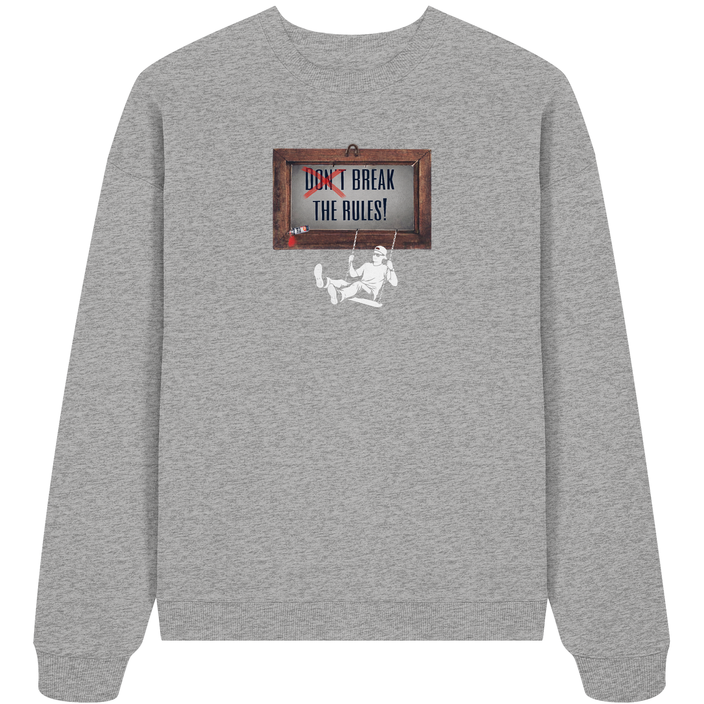 BREAKTHERULES! - Organic Oversized Sweatshirt