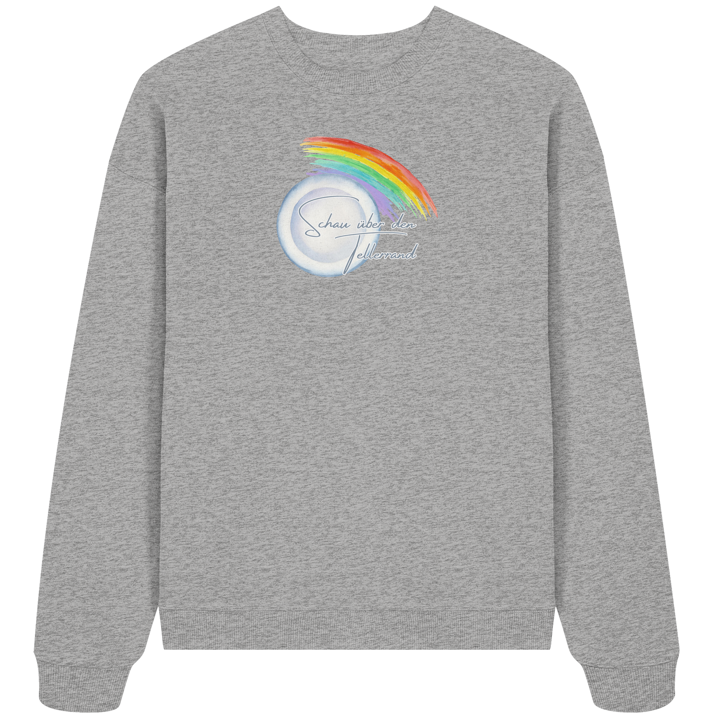 SCHAUÜBERDENTELLERRAND! - Organic Oversize Sweatshirt