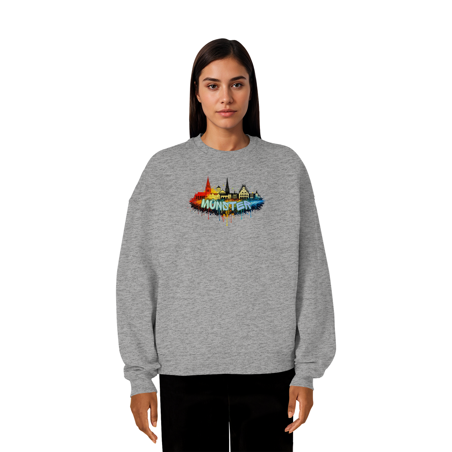 MÜNSTER SPRAY! - Organic Oversize Sweatshirt