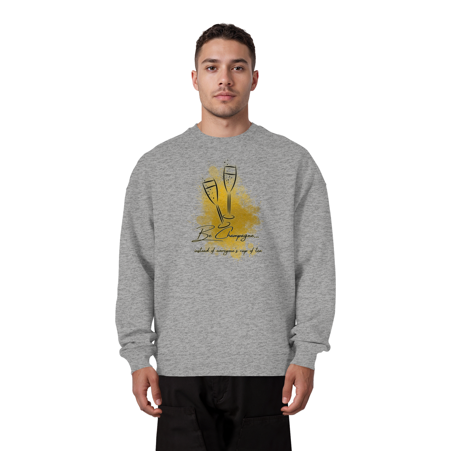 CHAMPAGNE! - Organic Oversize Sweatshirt