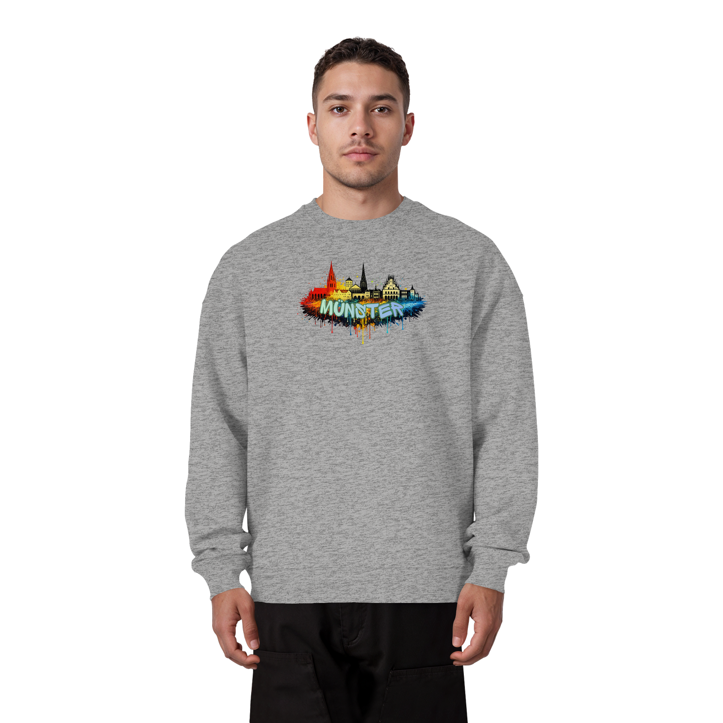 MÜNSTER SPRAY! - Organic Oversize Sweatshirt