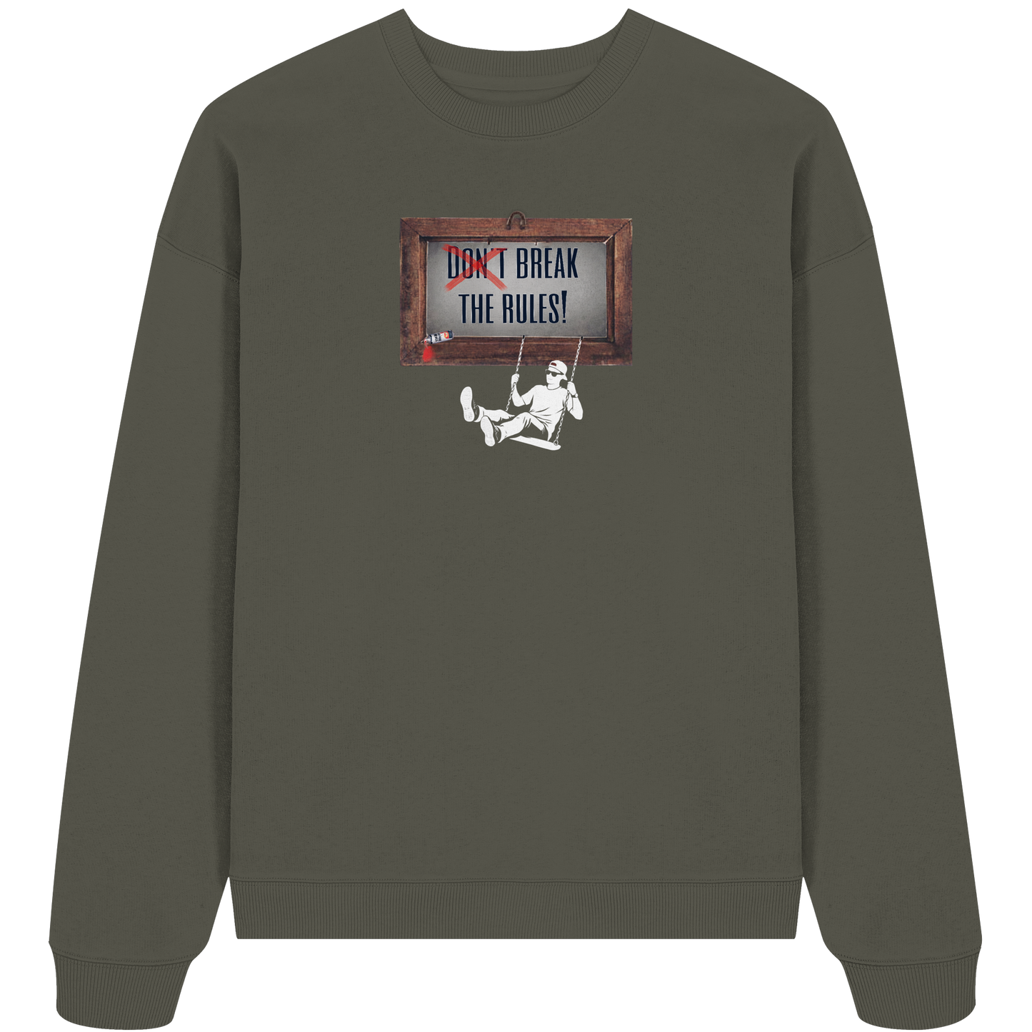BREAKTHERULES! - Organic Oversized Sweatshirt