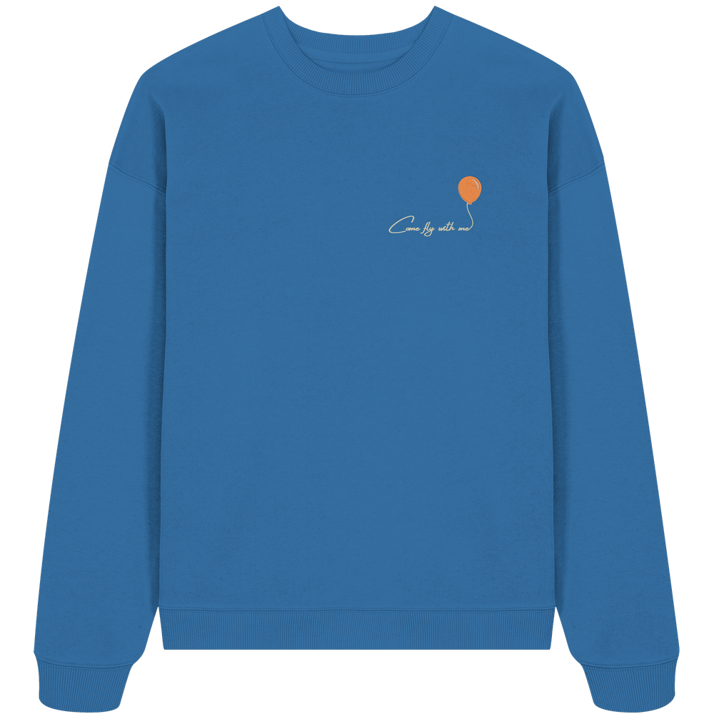COMEFLYWITHME! (Stick) - Organic Oversize Sweatshirt