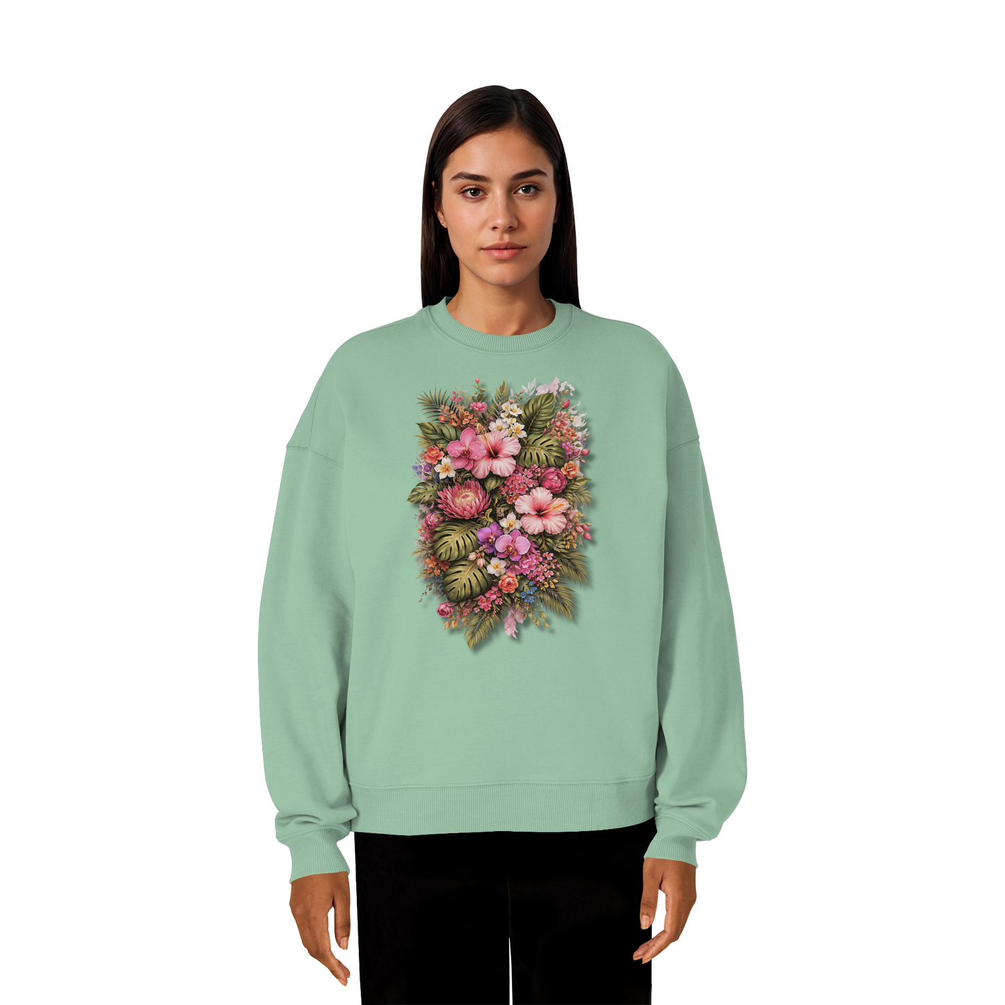 FLOWERPOWER! - Organic Oversize Sweatshirt