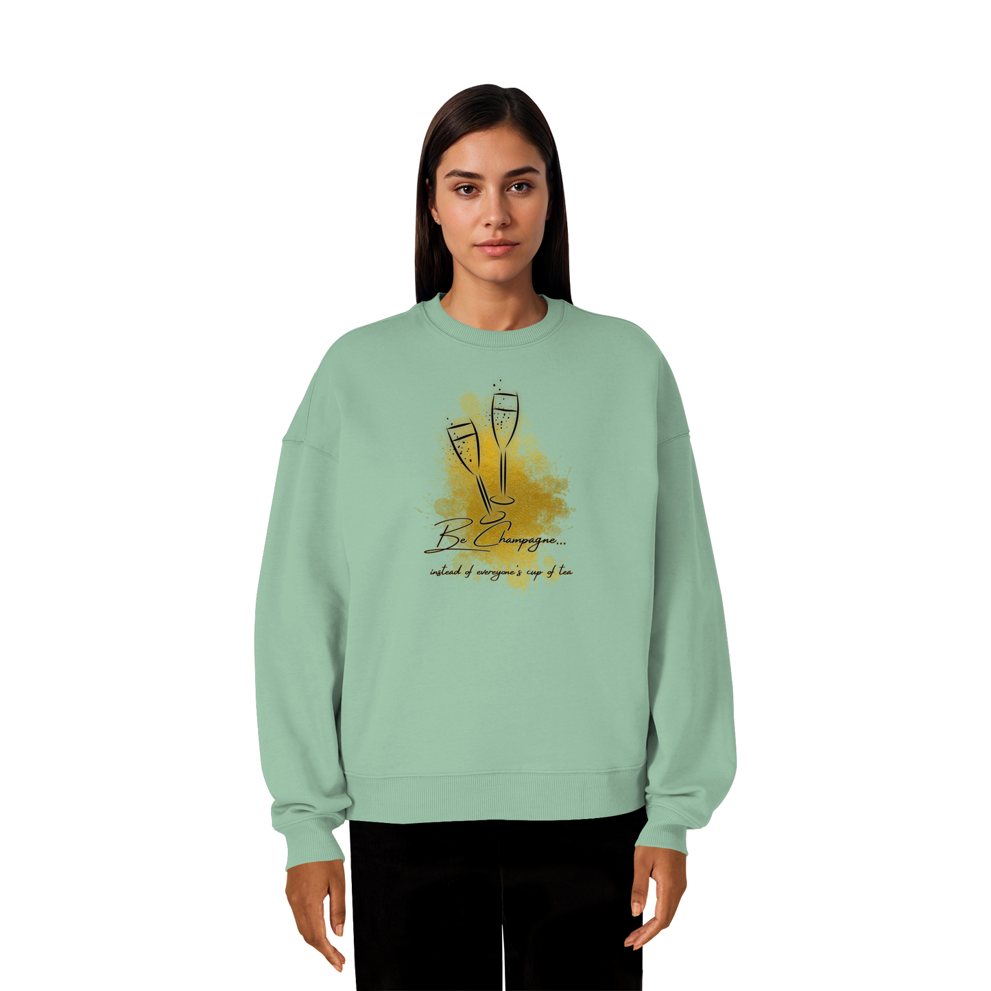 CHAMPAGNE! - Organic Oversize Sweatshirt