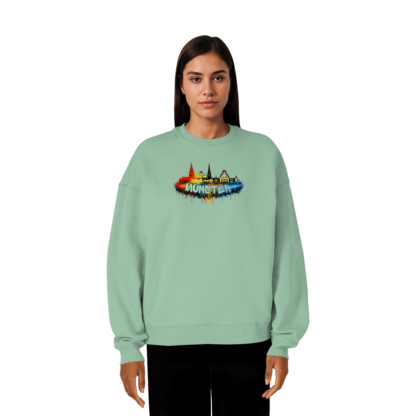 MÜNSTER SPRAY! - Organic Oversize Sweatshirt