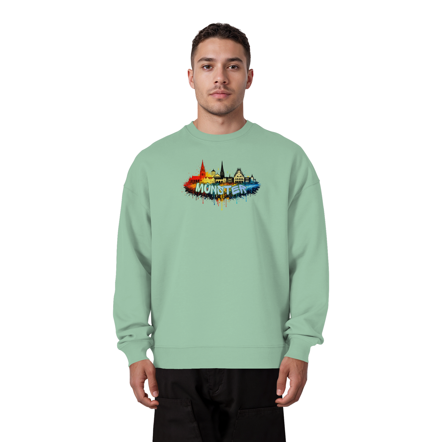 MÜNSTER SPRAY! - Organic Oversize Sweatshirt