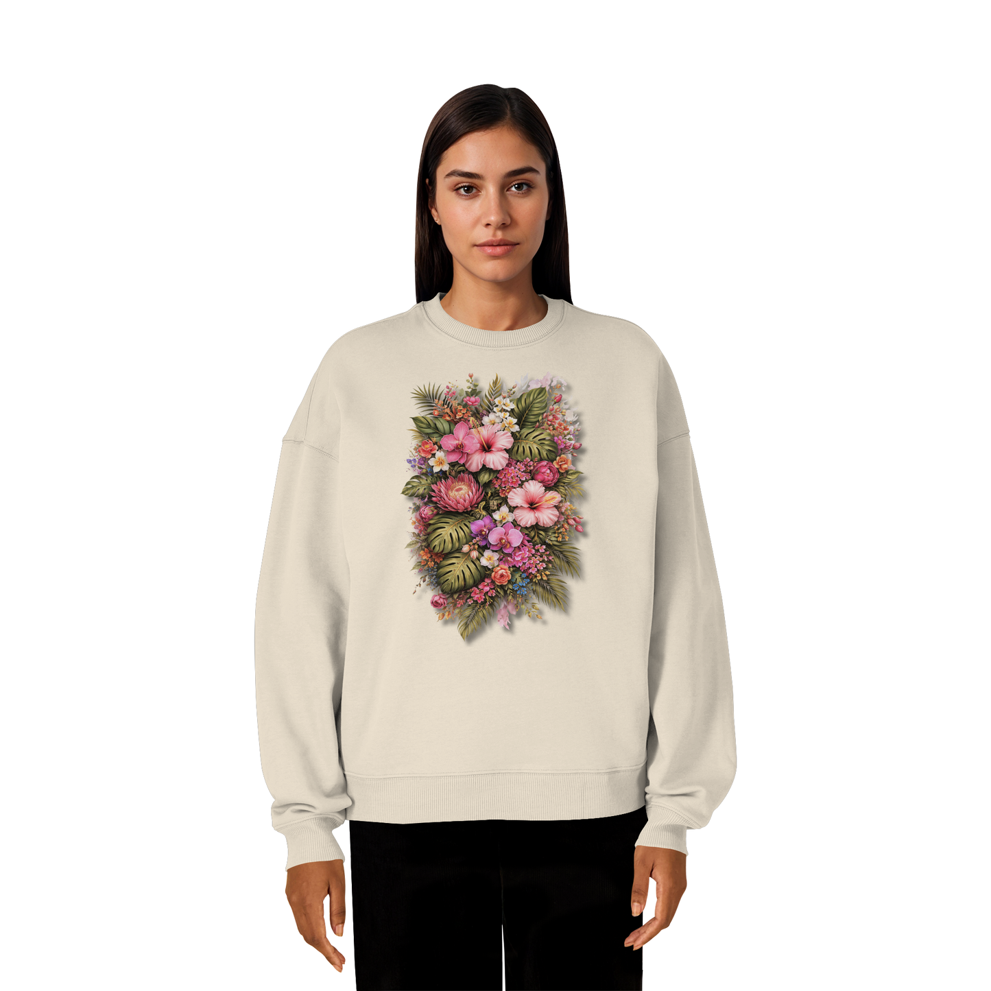 FLOWERPOWER! - Organic Oversize Sweatshirt