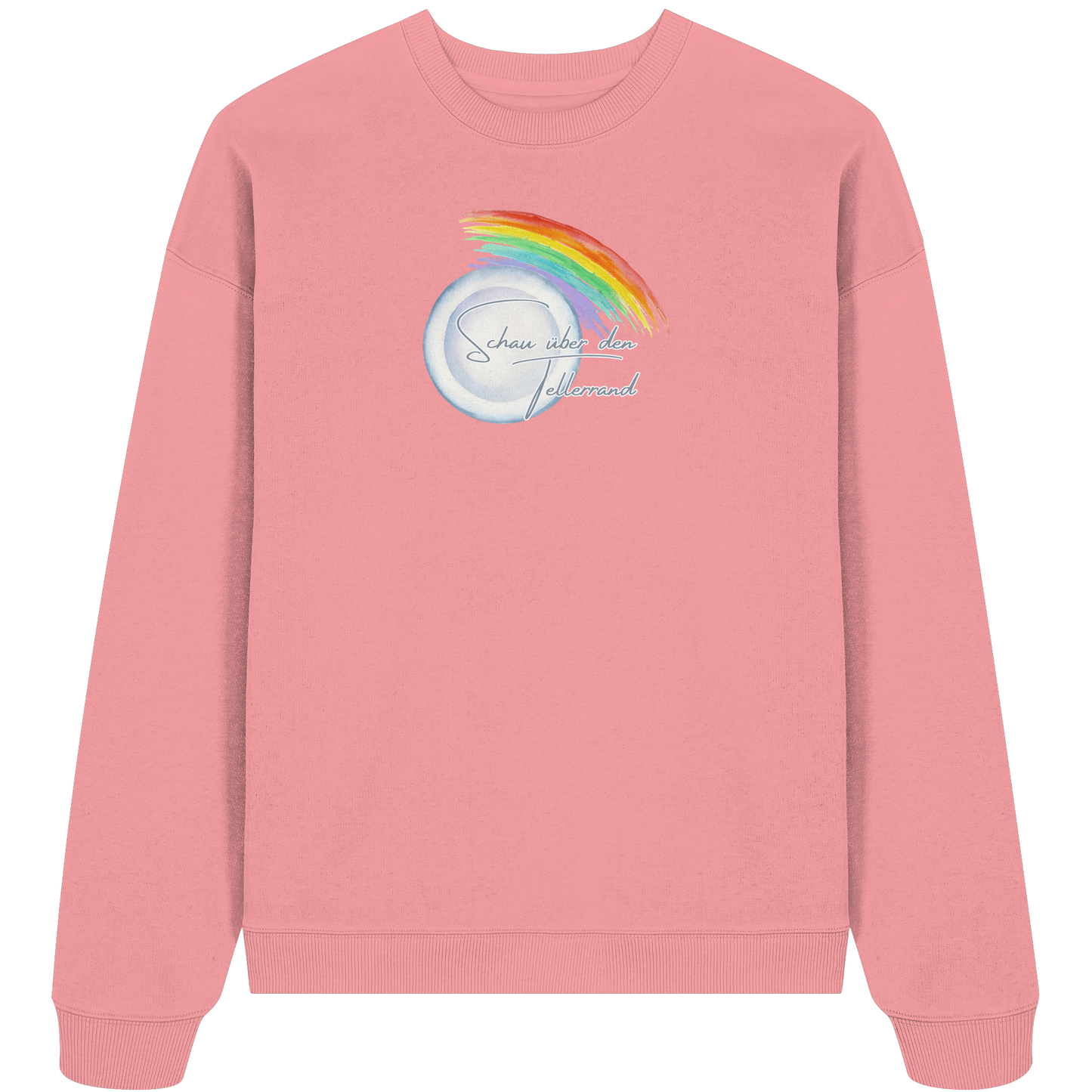 SCHAUÜBERDENTELLERRAND! - Organic Oversize Sweatshirt