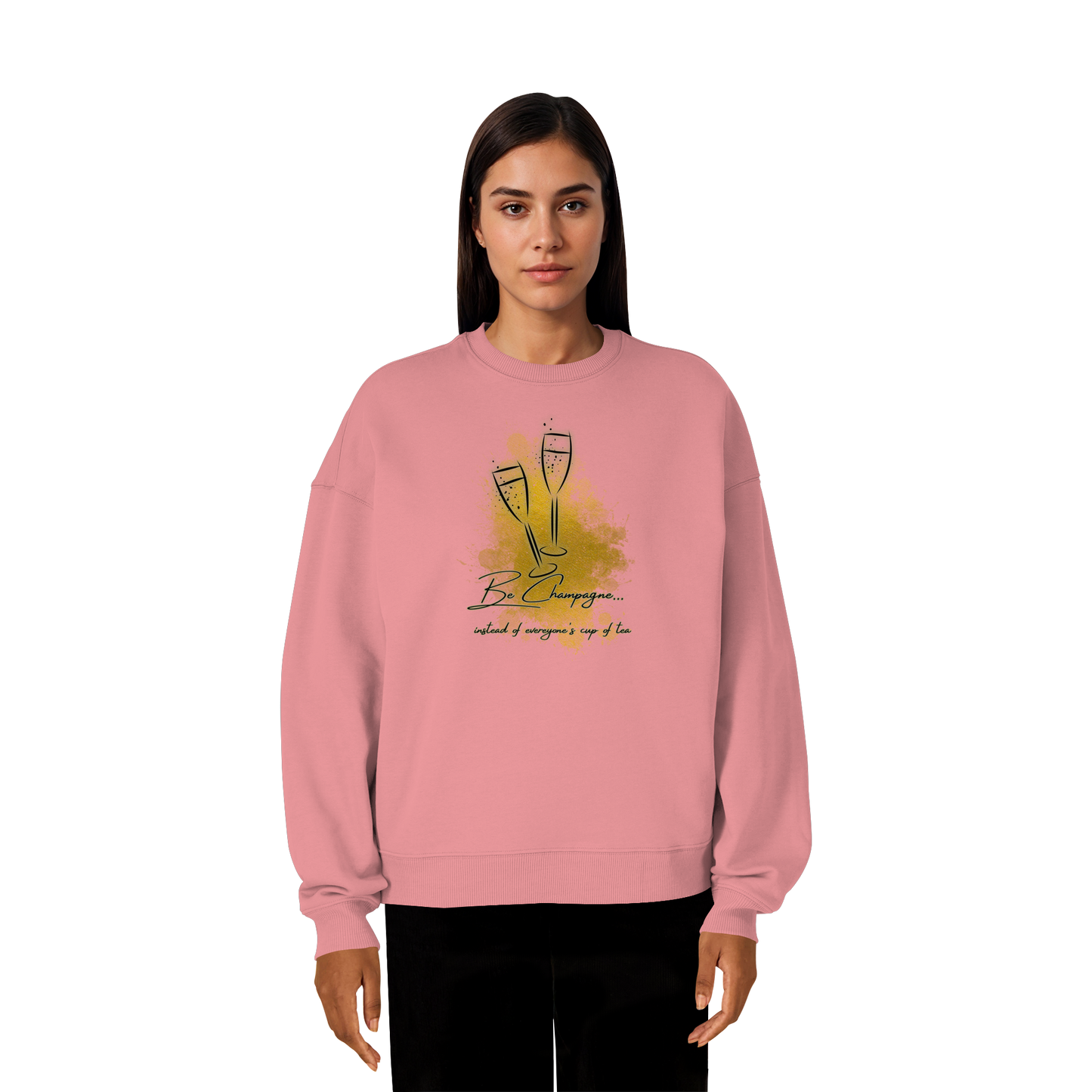 CHAMPAGNE! - Organic Oversize Sweatshirt