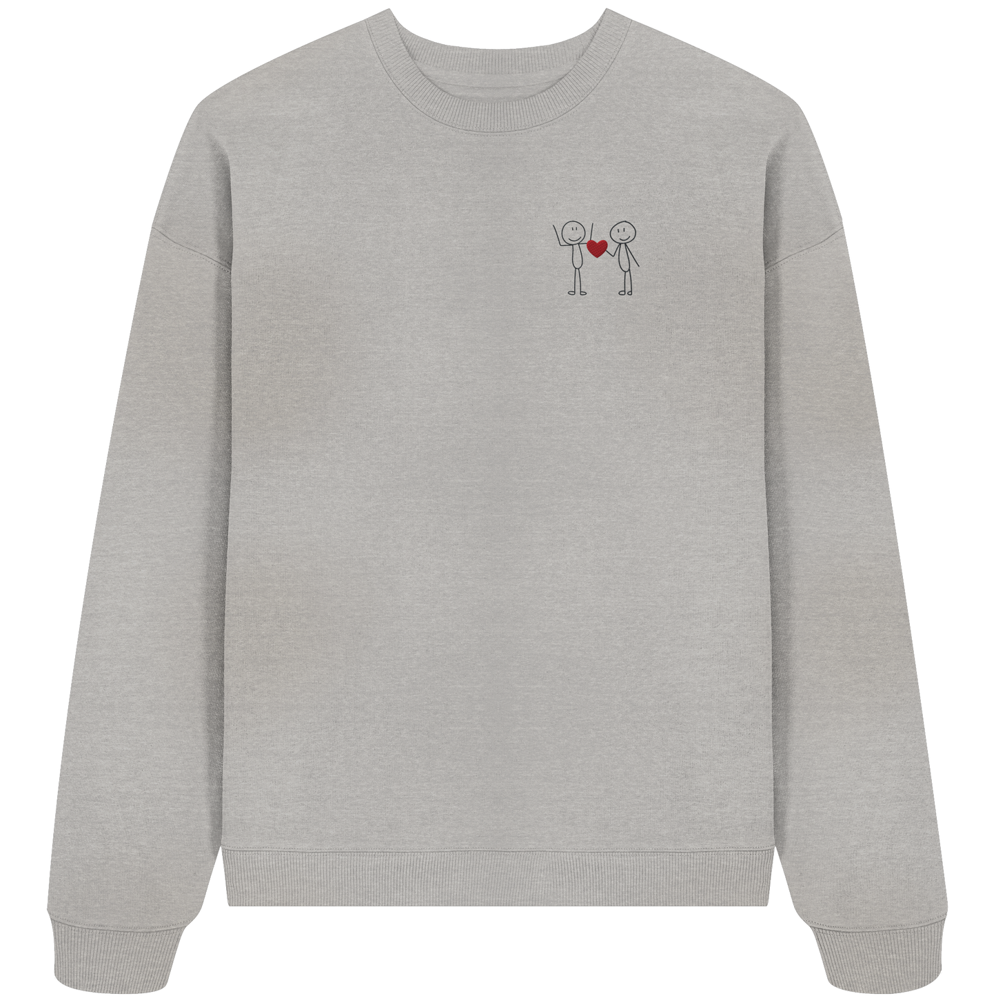 STICKFIGURELOVE! (Stick) - Organic Oversize Sweatshirt