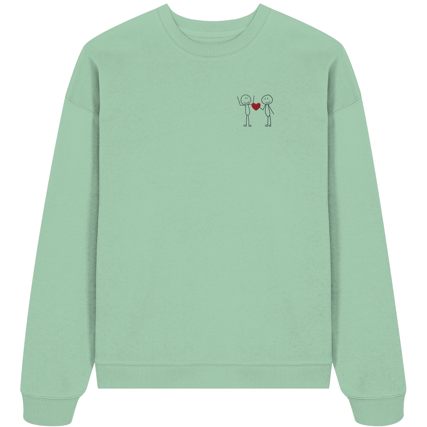 STICKFIGURELOVE! (Stick) - Organic Oversize Sweatshirt