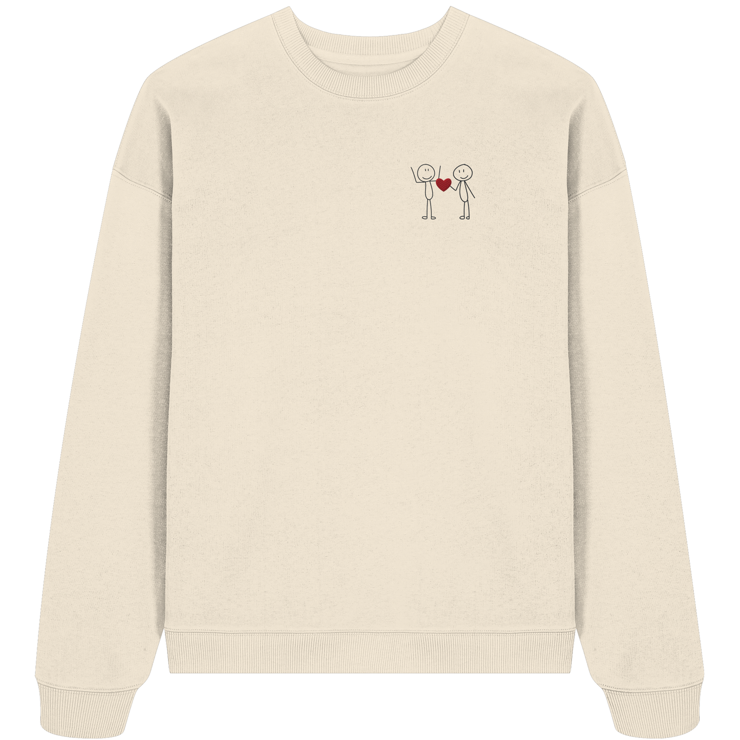 STICKFIGURELOVE! (Stick) - Organic Oversize Sweatshirt