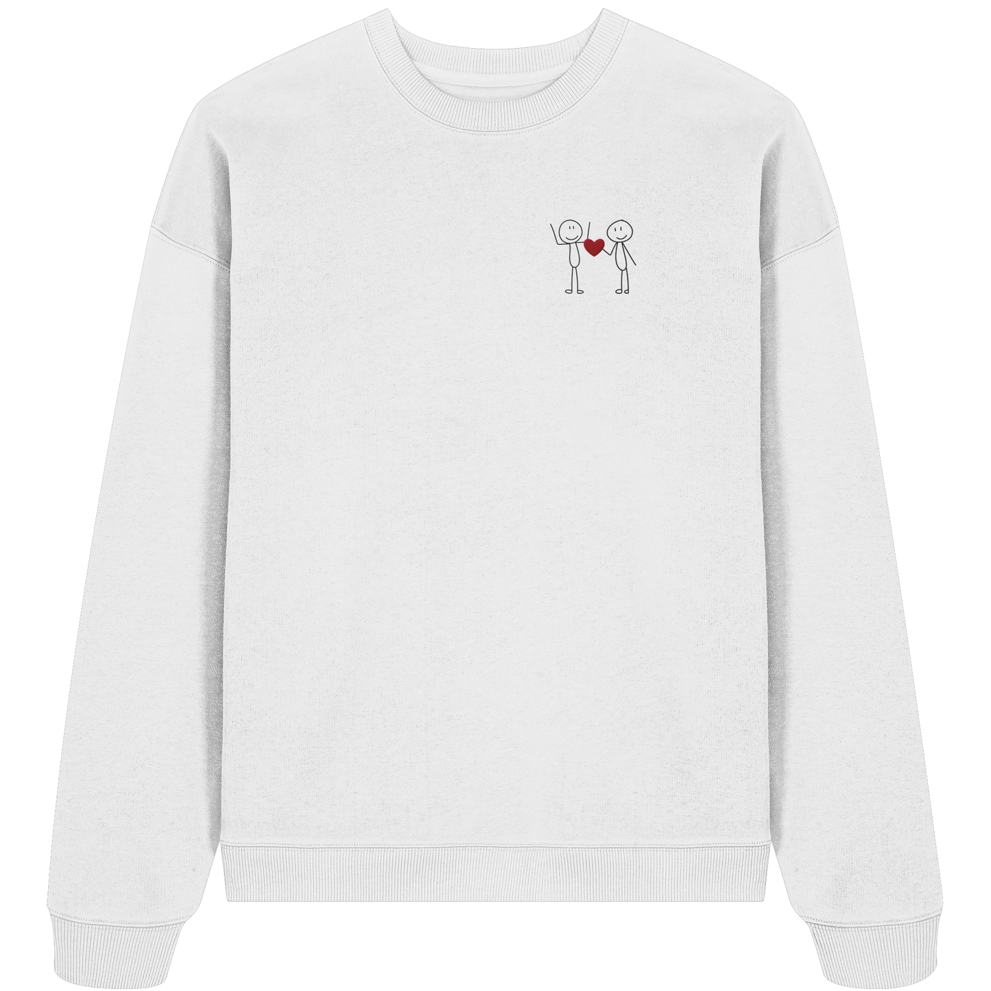 STICKFIGURELOVE! (Stick) - Organic Oversize Sweatshirt