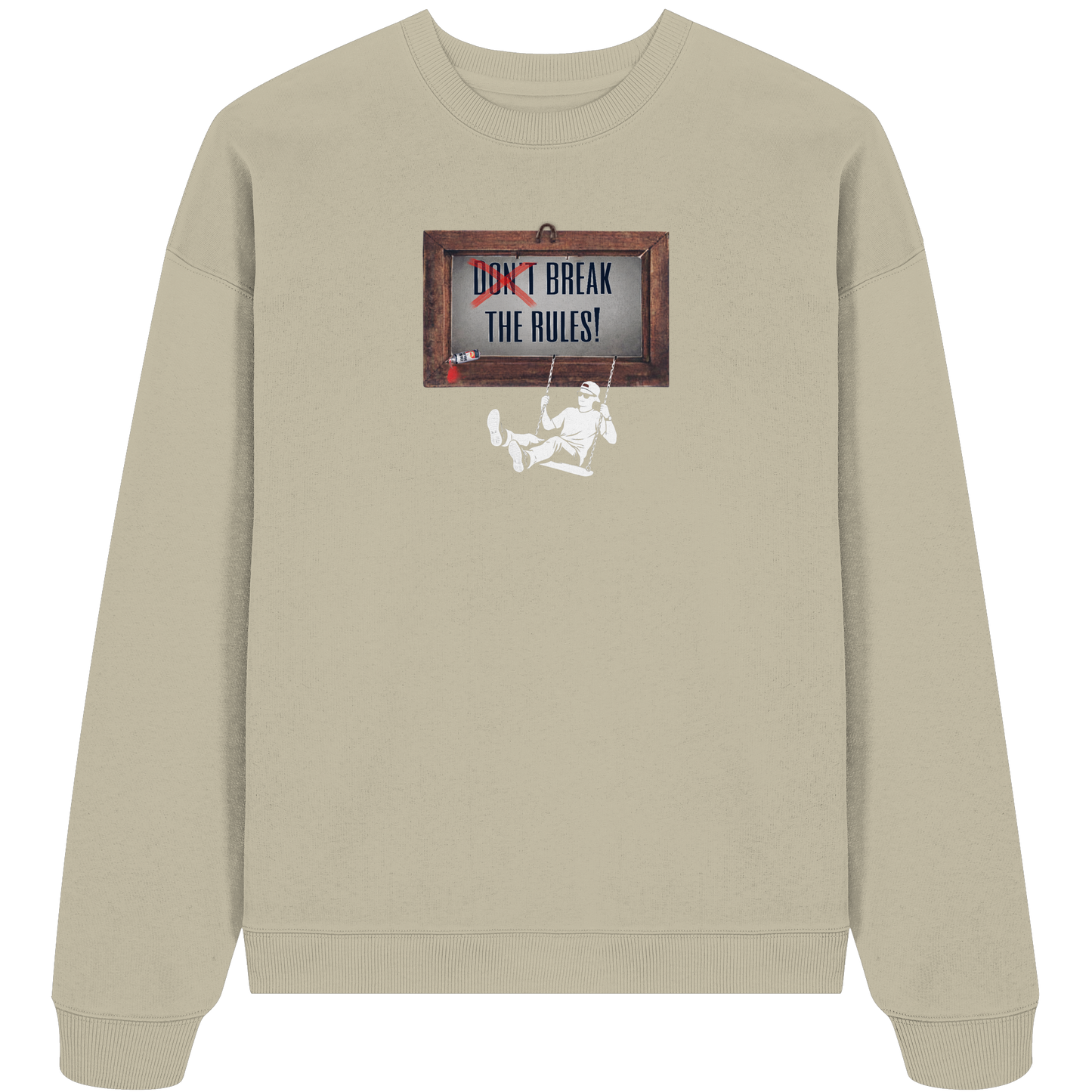 BREAKTHERULES! - Organic Oversized Sweatshirt