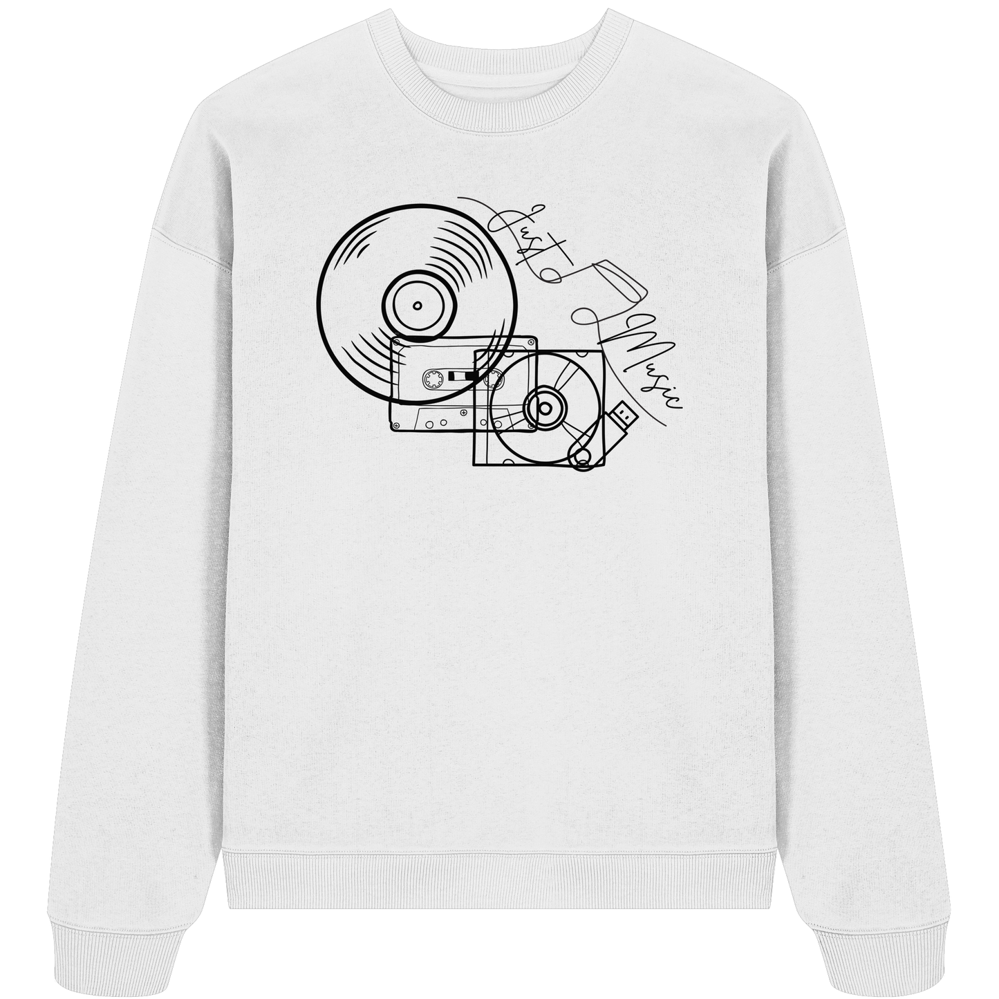 JUSTMUSIC! - Organic Oversize Sweatshirt