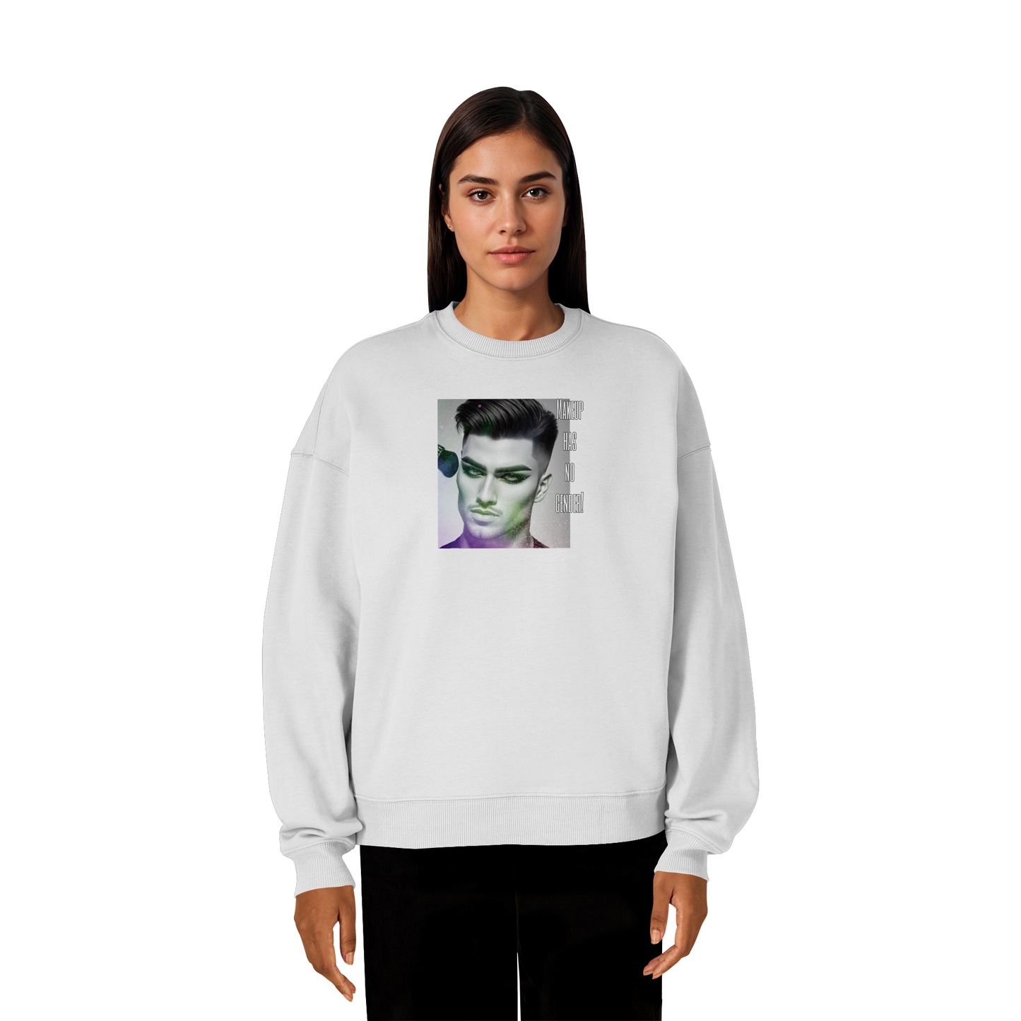 MAKEUPHASNOGENDER! - Organic Oversized Sweatshirt