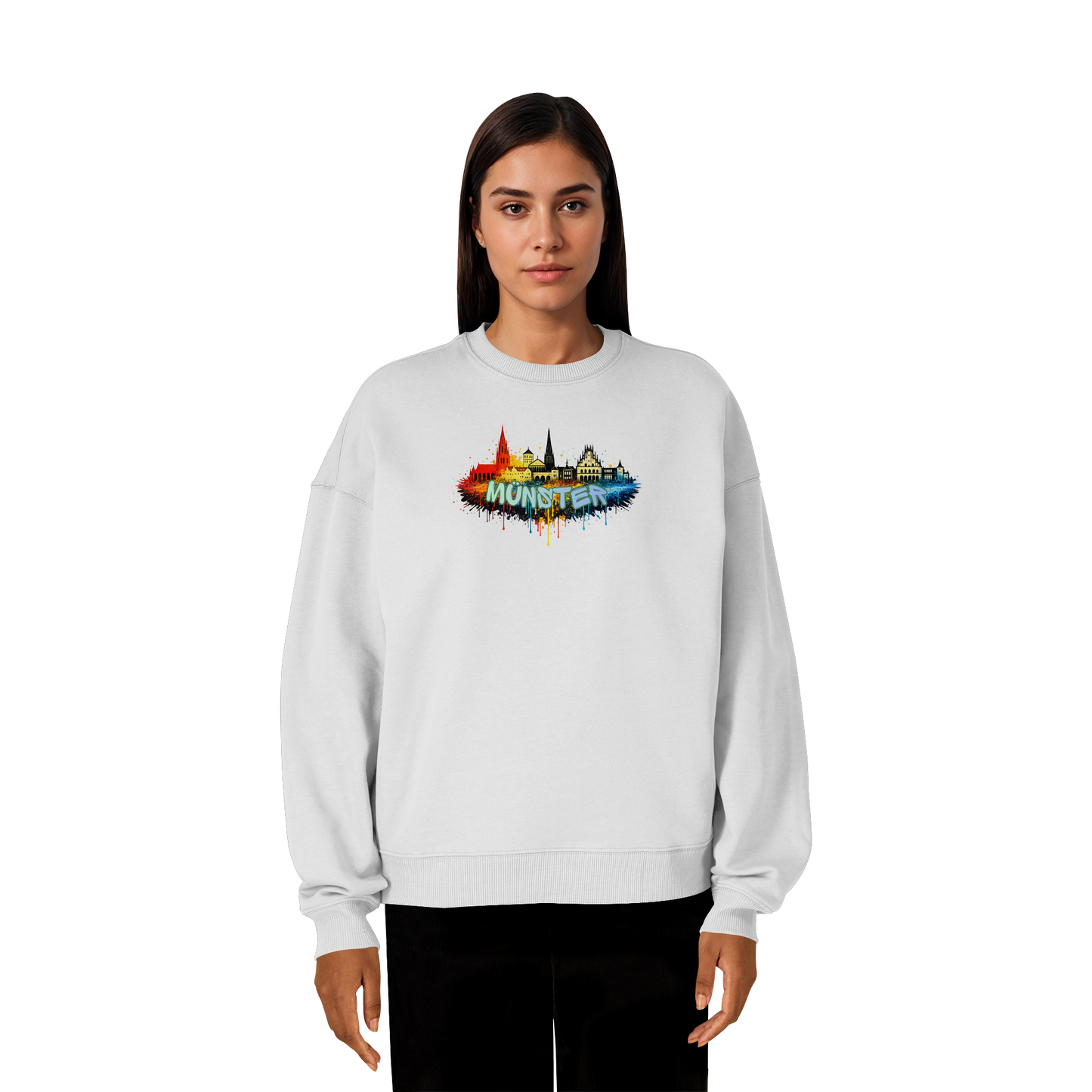 MÜNSTER SPRAY! - Organic Oversize Sweatshirt