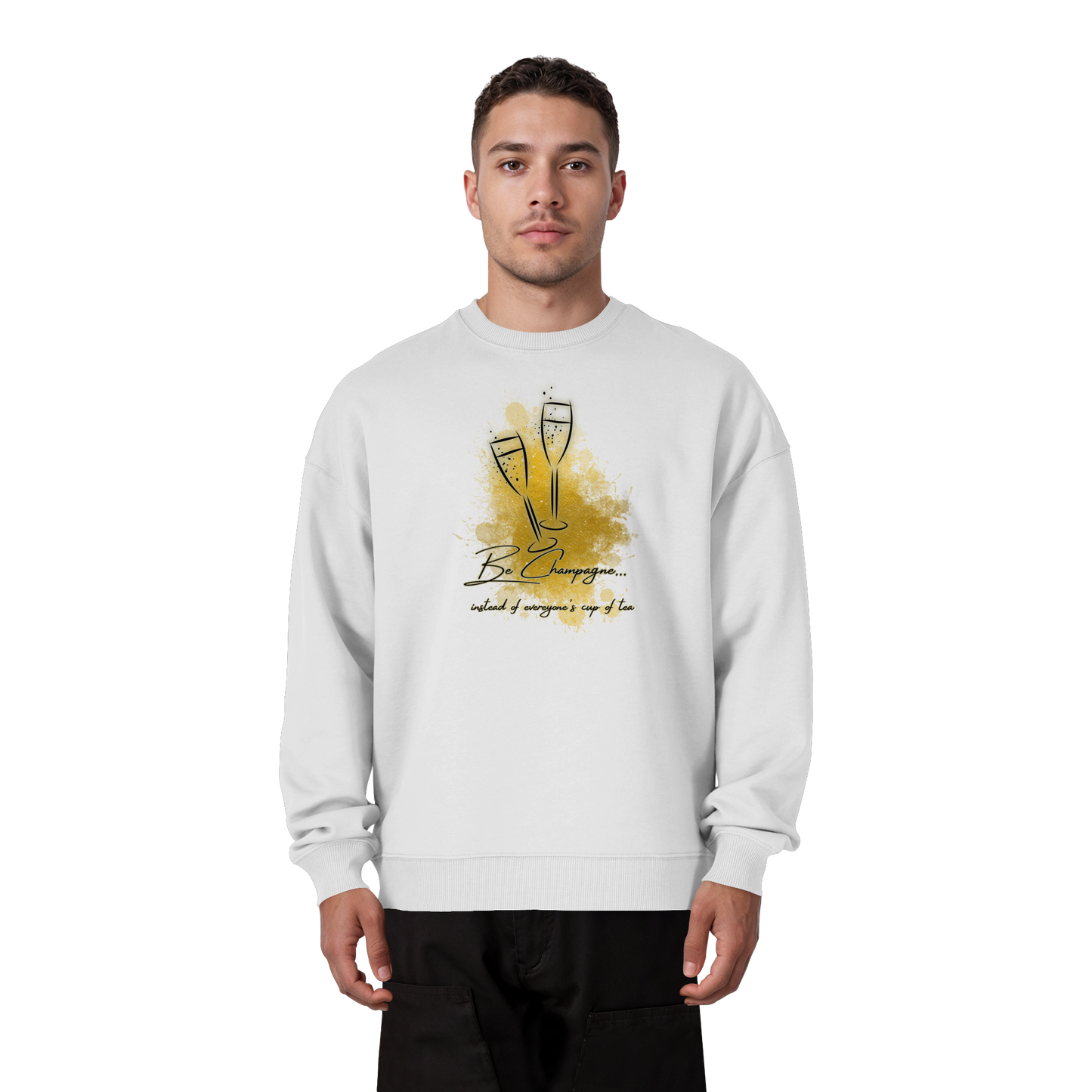 CHAMPAGNE! - Organic Oversize Sweatshirt
