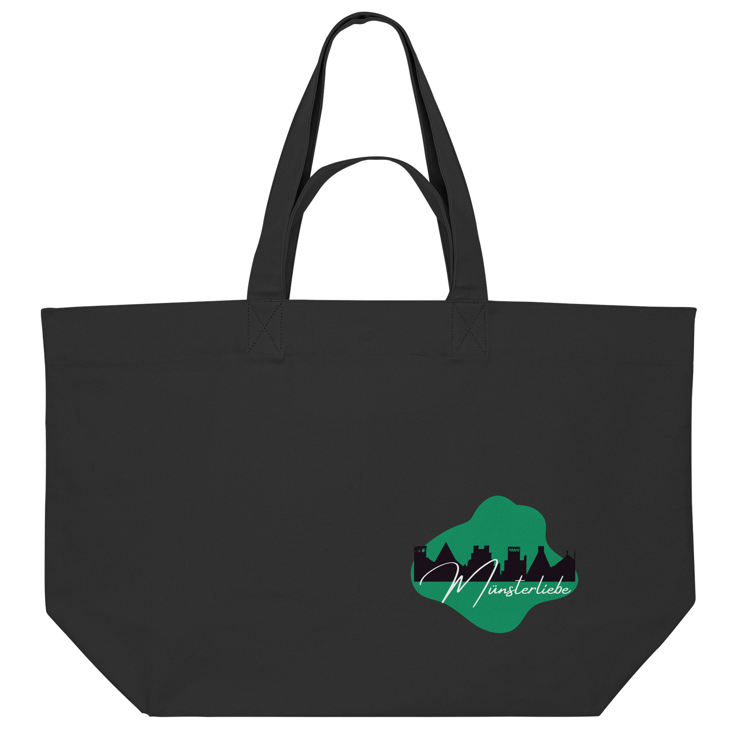 SKYLINE MÜNSTER LOVE! - Organic Shopping Bag