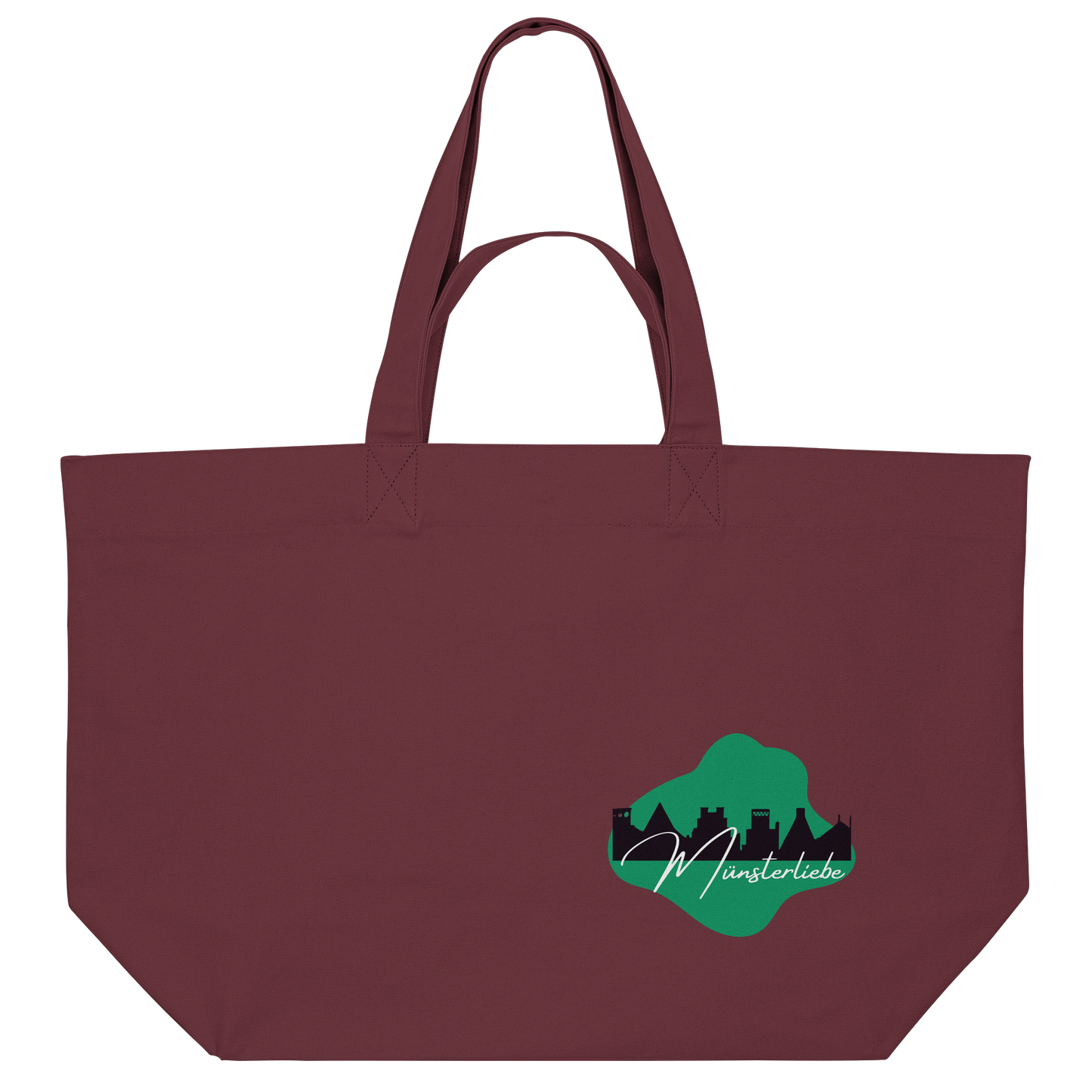 SKYLINE MÜNSTER LOVE! - Organic Shopping Bag