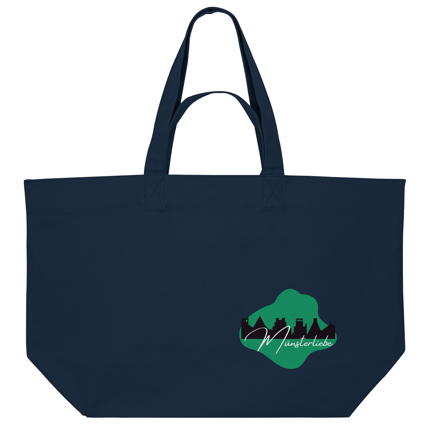 SKYLINE MÜNSTER LOVE! - Organic Shopping Bag