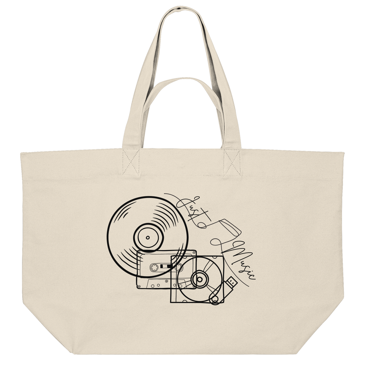 JUSTMUSIC! - Organic Shopping Bag
