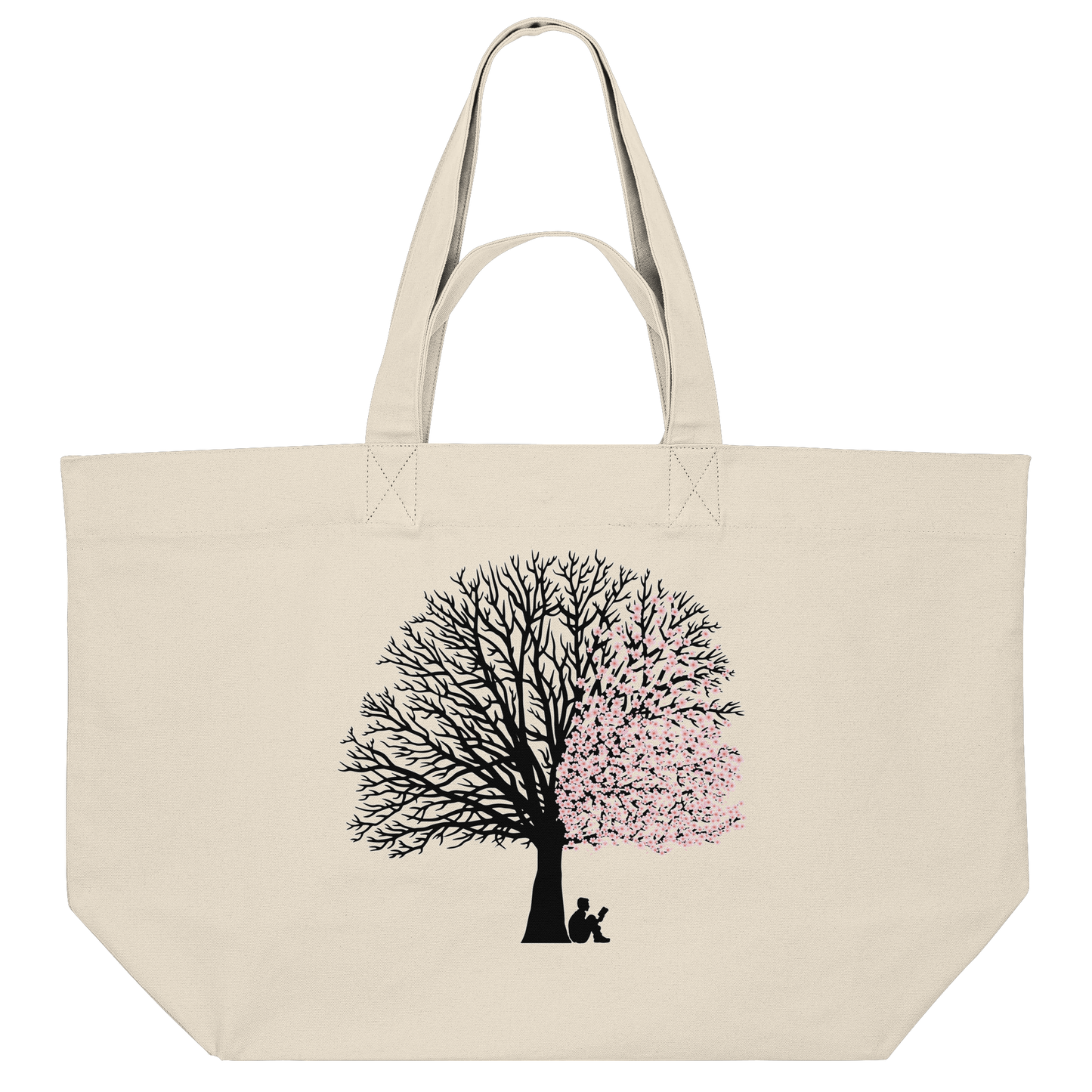 CHERRY BLOSSOM SHADOW! - Organic Shopping Bag
