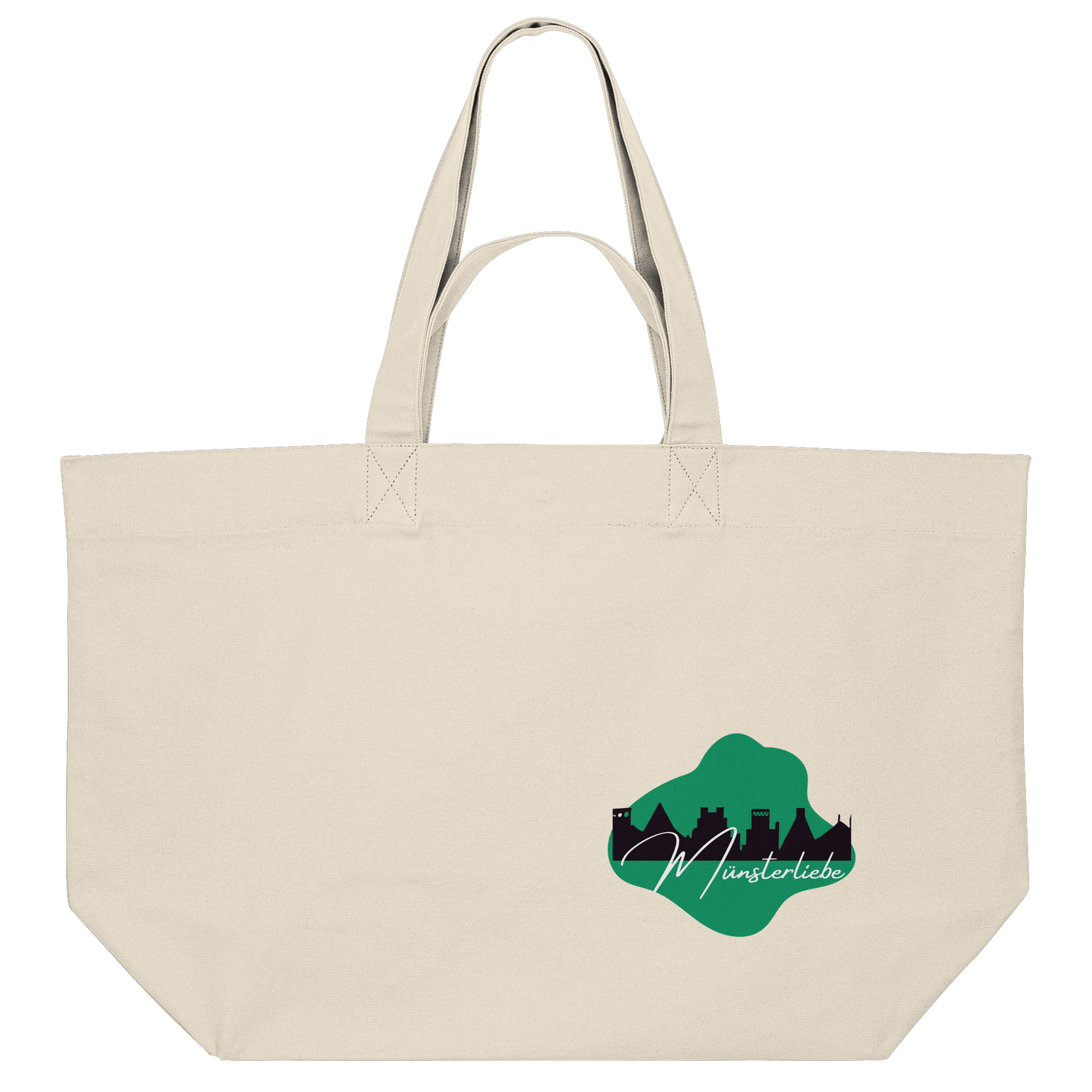 SKYLINE MÜNSTER LOVE! - Organic Shopping Bag
