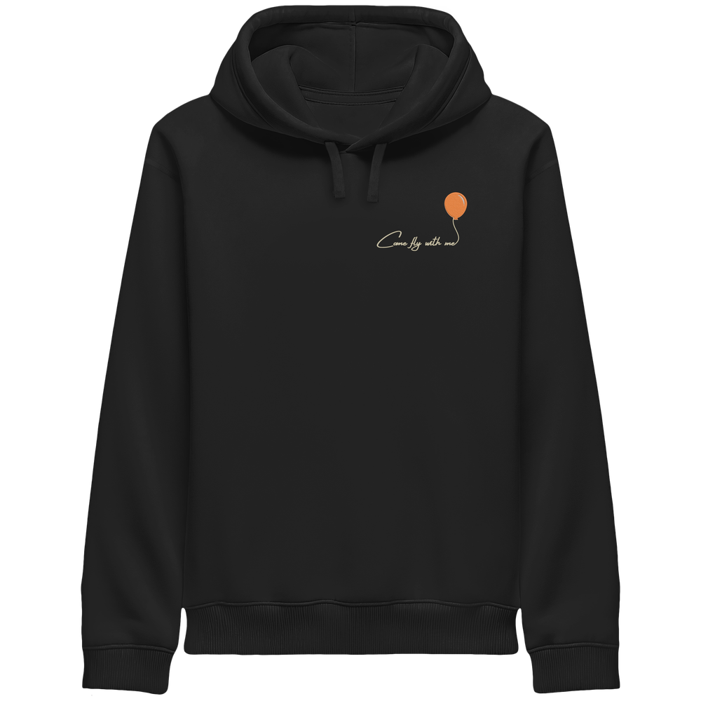 COMEFLYWITHME! (Stick) - Organic Side Pocket Hoodie