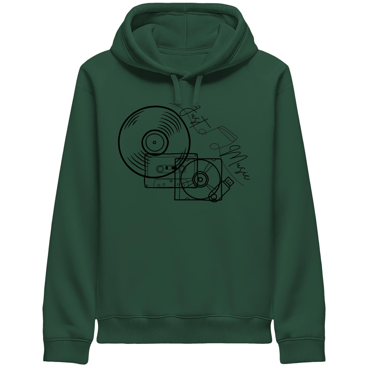 JUSTMUSIC! - Organic Side Pocket Hoodie