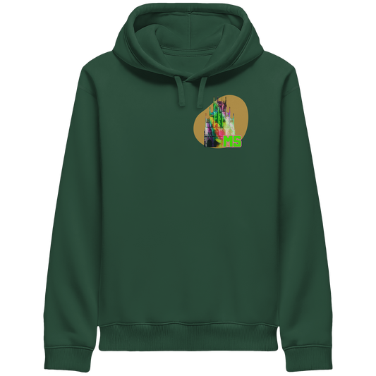COLORFUL TOWN HALL! - Organic Side Pocket Hoodie
