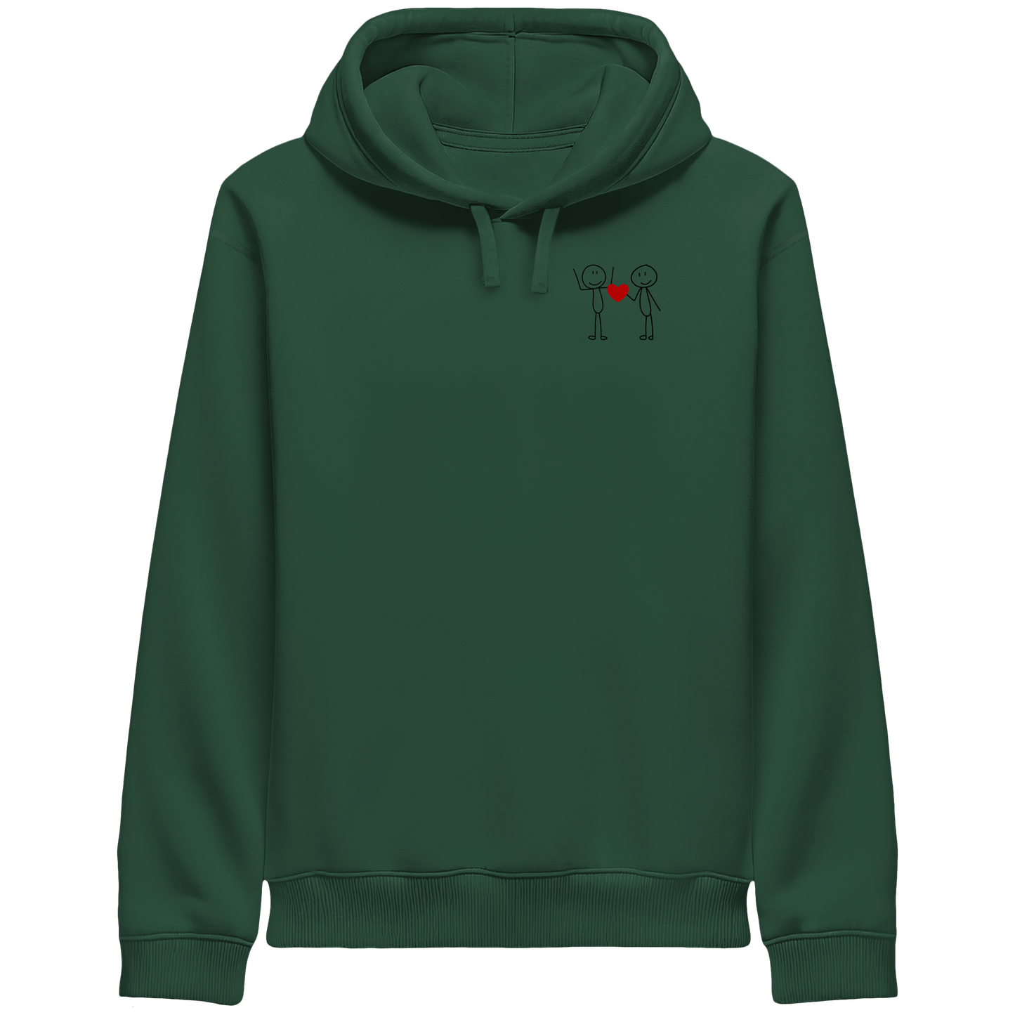 STICKFIGURELOVE! (Stick) - Organic Side Pocket Hoodie