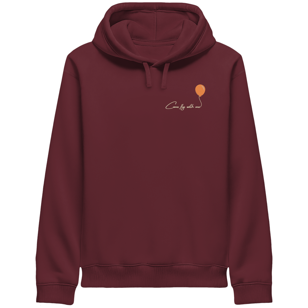 COMEFLYWITHME! (Stick) - Organic Side Pocket Hoodie
