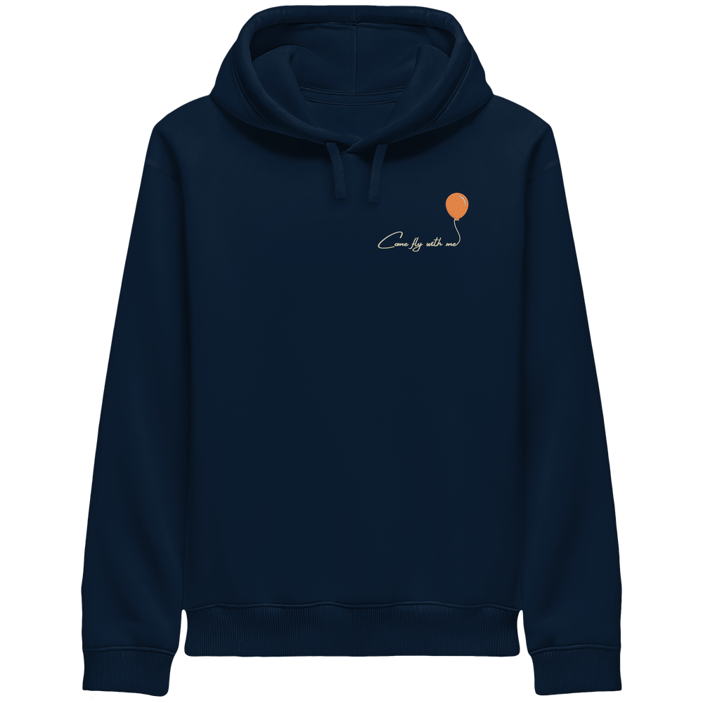 COMEFLYWITHME! (Stick) - Organic Side Pocket Hoodie