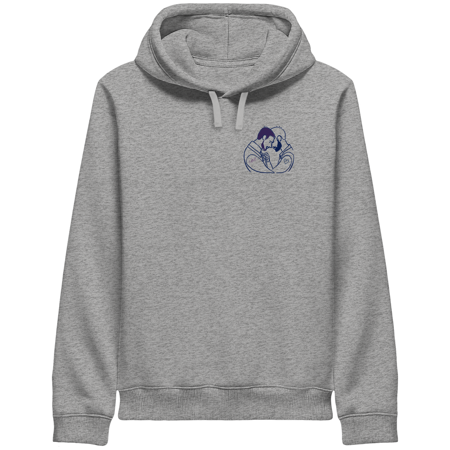 LOVE! - Organic Side Pocket Hoodie