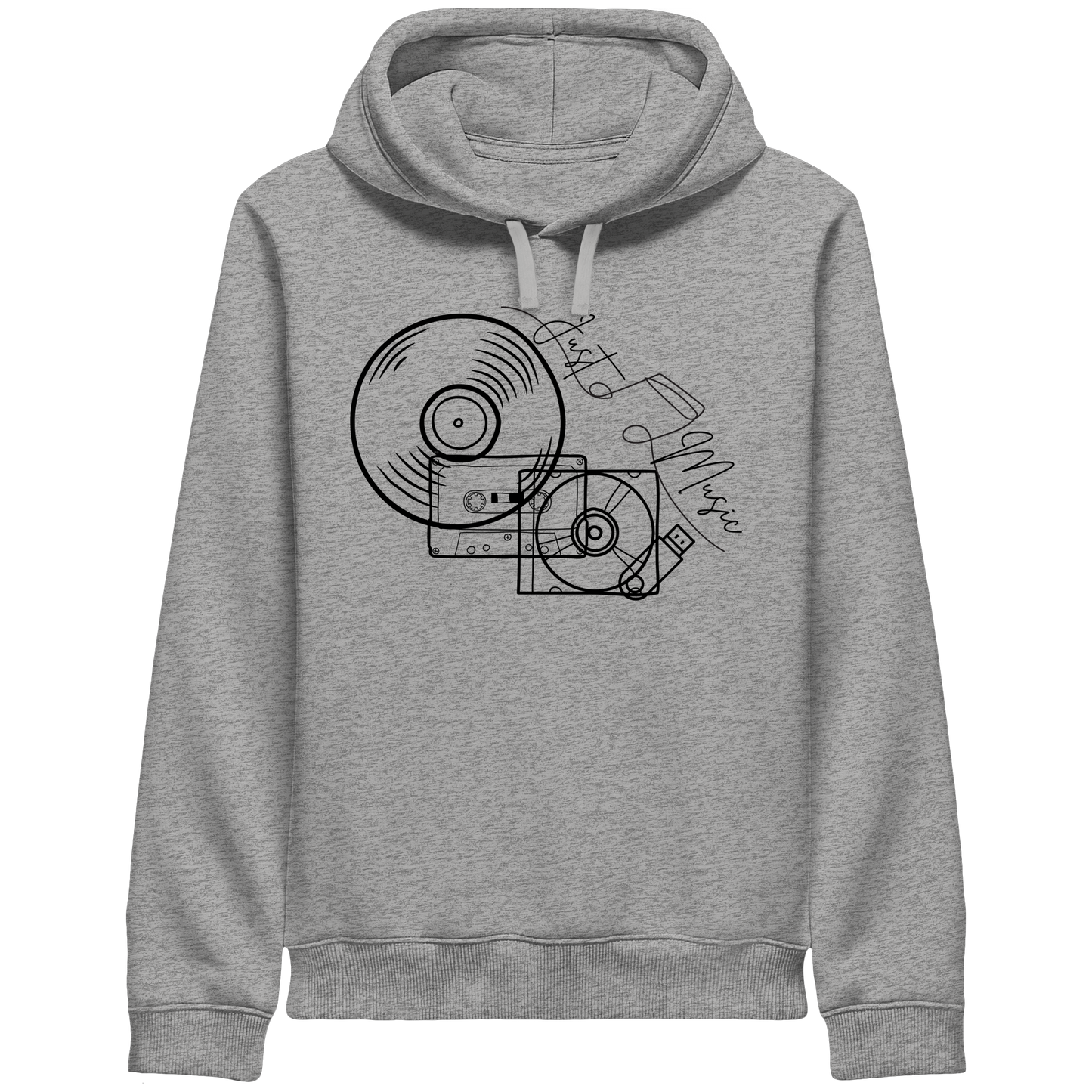 JUSTMUSIC! - Organic Side Pocket Hoodie