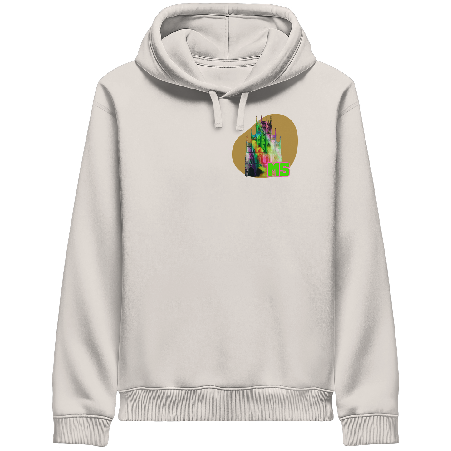 COLORFUL TOWN HALL! - Organic Side Pocket Hoodie