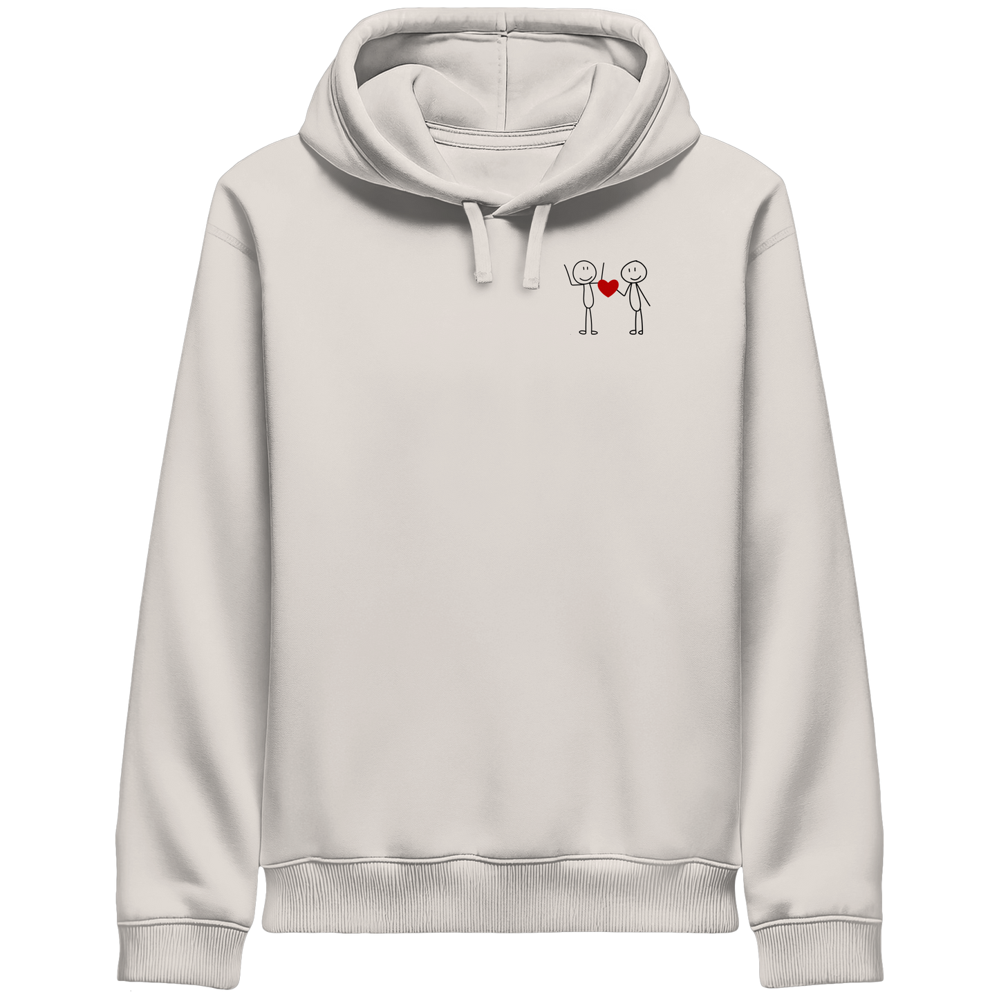 STICKFIGURELOVE! (Stick) - Organic Side Pocket Hoodie