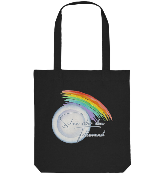 SCHAUÜBERDENTELLERRAND! - Organic Tote-Bag