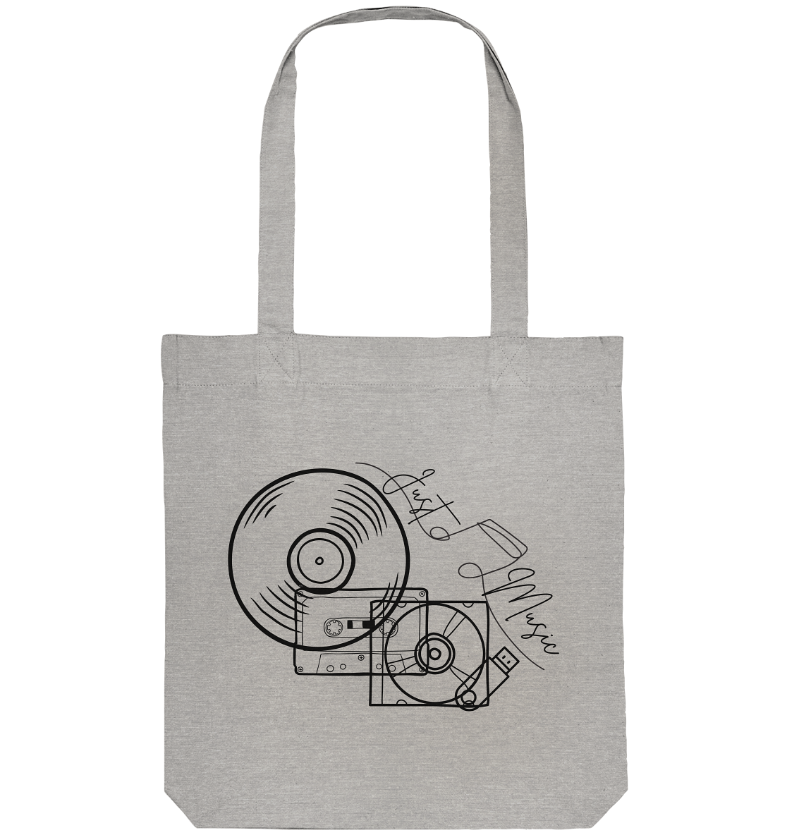 JUSTMUSIC! - Organic Tote Bag