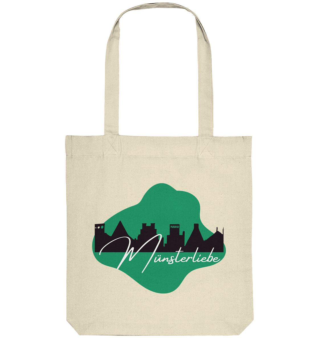 SKYLINEMÜNSTERLIEBE! - Organic Tote Bag