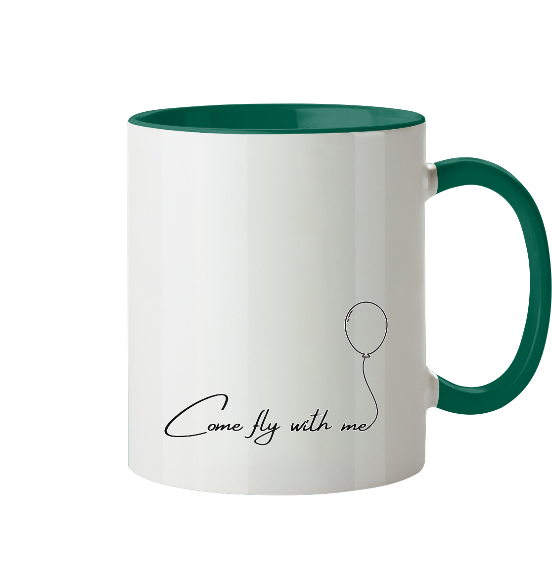 COMEFLYWITHME! - Tasse zweifarbig