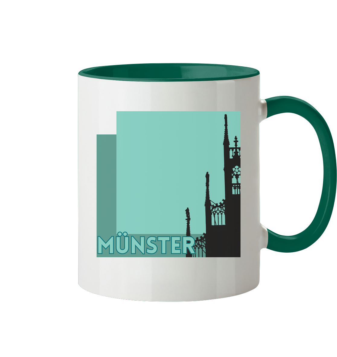 CATHEDRAL SILHOUETTE! - Two-tone mug