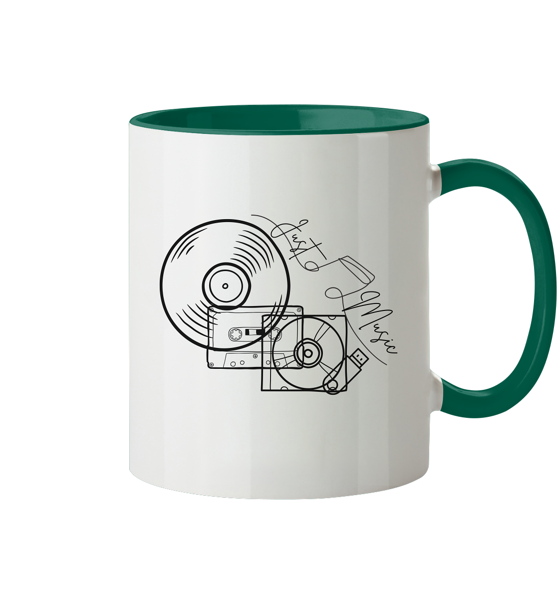 JUSTMUSIC! - Two-tone mug