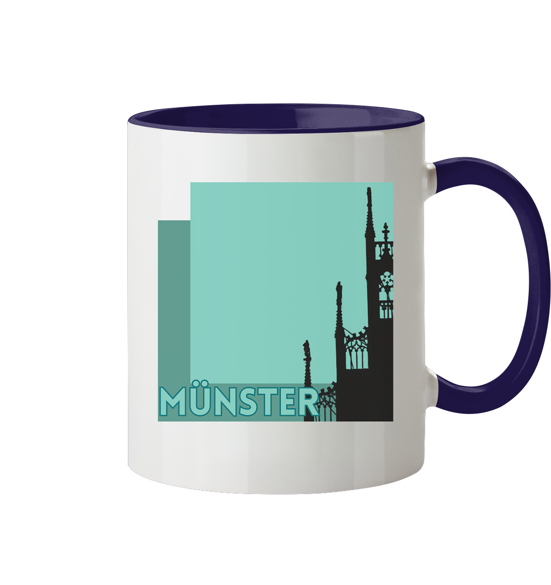 CATHEDRAL SILHOUETTE! - Two-tone mug